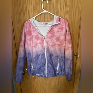 New Balance Ombré Pastel Hooded Running Jacket – Like New Sz XL
